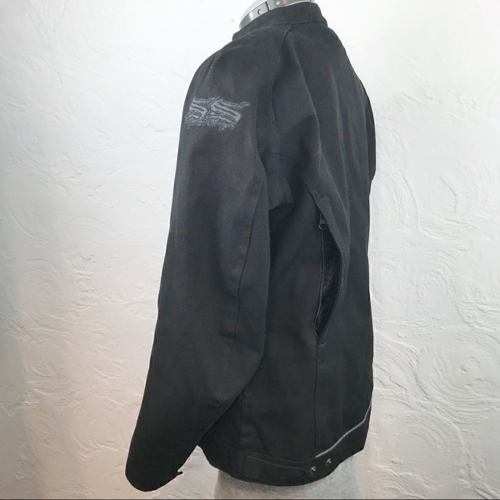 Speed & Strength black canvas motorcycle jacket-L - Picture 5 of 8